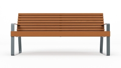 Скамья "Глория" со спинкой SK00039