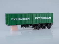 Semitrailer container chassis MAZ-938920 EVERGREEN 1:43 AutoHistory