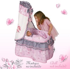 DeCuevas Кроватка для куклы с балдахином 
