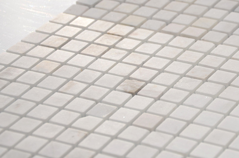 Мозаика LeeDo Caramelle: Pietrine - Dolomiti Bianco полированная 30,5x30,5х0,4 см (чип 15x15x4 мм)