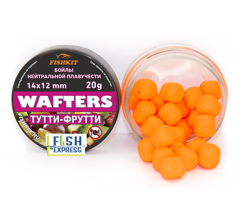 Бойлы FISHKIT WAFTERS 14х12 мм. Тутти-фрутти