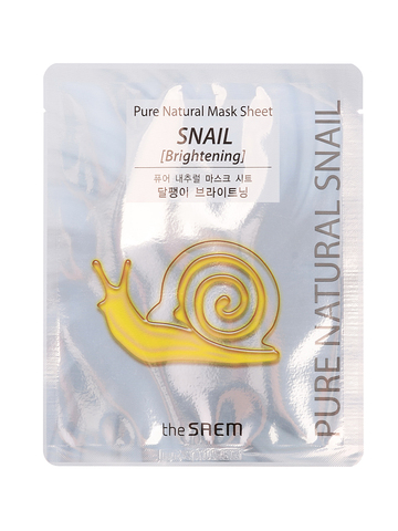 СМ Pure Natural Маска тканевая улиточная (сияние) Pure Natural Mask Sheet [Snail Brightening ] 20мл