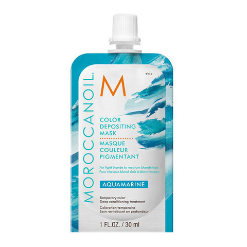 Moroccanoil Color Depositing Mask Aquamarine - Маска тонирующая для волос, аквамарин