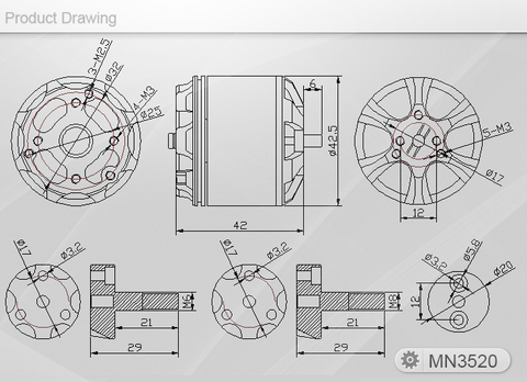 T-Motor MN3520 KV400