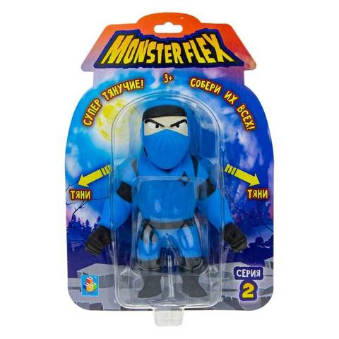 Monster Flex тянущийся монстр «Небесный ниндзя» 1Toy 2 серия