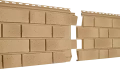 Сайдинг Ю-Пласт "Стоун-Хаус С-Лок" Серия КЛИНКЕР балтик светлая медь