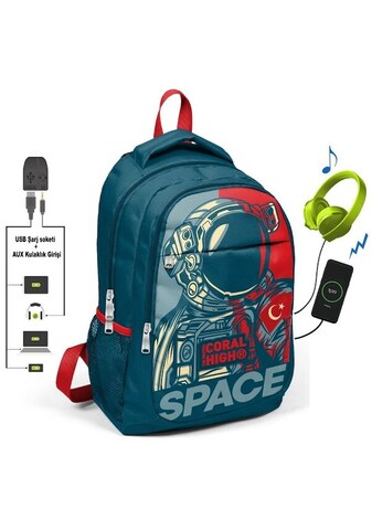 Çanta \ Bag \ Рюкзак CORAL HIGH SIRT ÇANTA(USB+AUX SOKETLİ) 24303