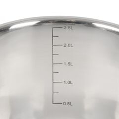 Кастрюля нерж, 3 л, с крыш, крышка стекло, Daniks, Перл, GS-01205-18, индукц