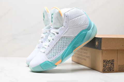White and turquoise jordans online