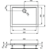 Душевой поддон 90х70 см Ideal Standard UltraFlat K193401