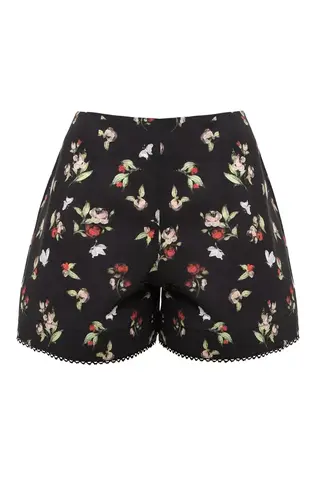 «Flower pants» Шорты из хлопка с кружевной отделкой. (2)