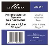 Рулонная бумага Albeo 0,914х45,7 (Z90-36-6) без покрытия