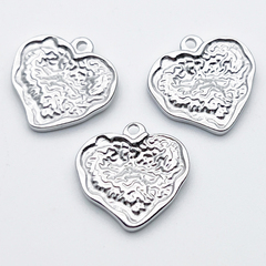 Подвеска Сердце, сталь, размер 18*18 мм, цена за 1 шт