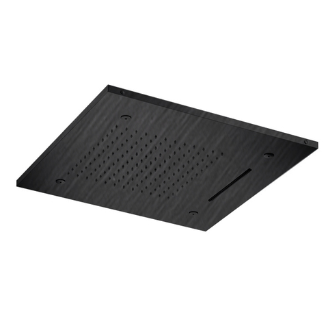 Almar E044140.AB Встраиваемый верхний душ 48,9х48,9 см, 3 типа струи, цвет черный металл брашированный PVD