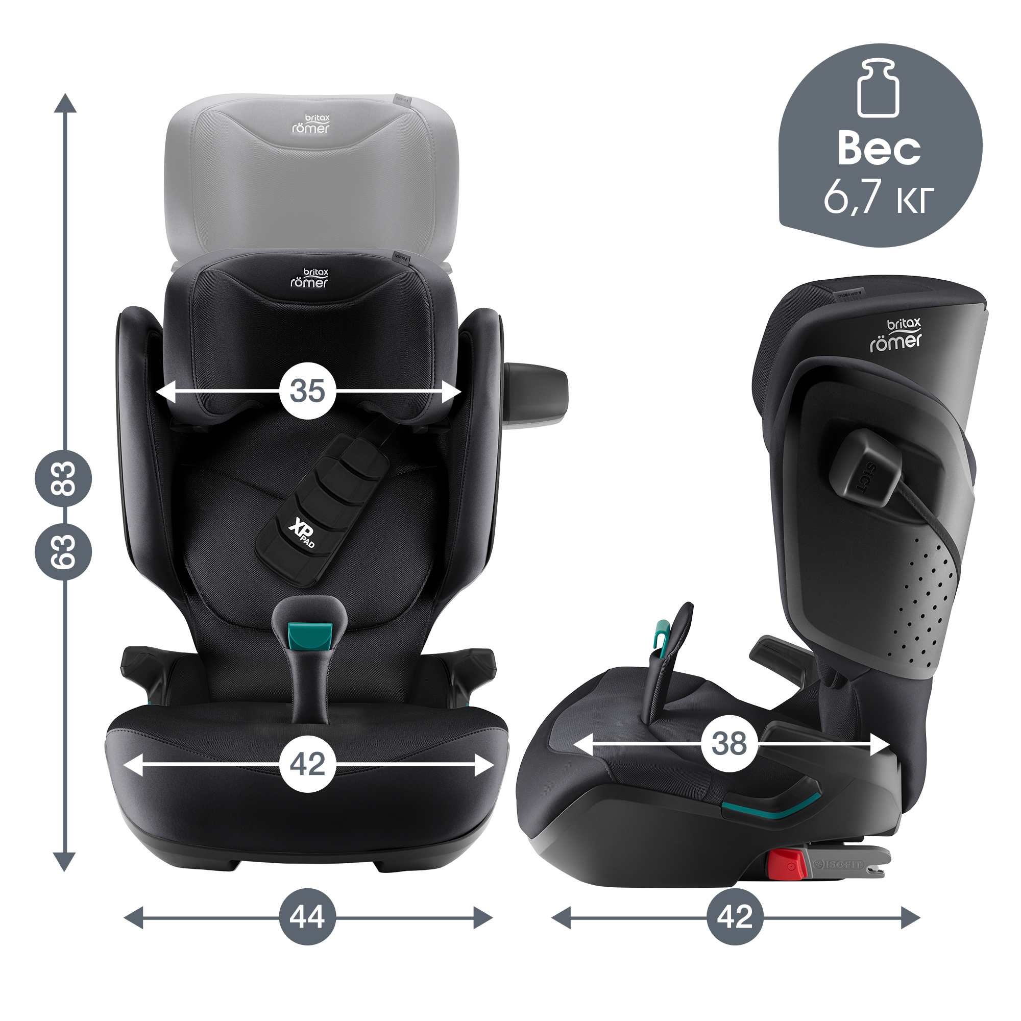 Britax Roemer KIDFIX PRO Style, Carbon Black