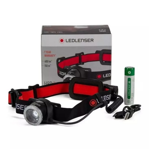 Фонарь налобный Led Lenser H8R, чёрный, светодиодный, (500853)