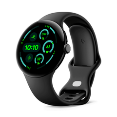 Умные часы Google Pixel Watch 3 Wi-Fi, 45mm, Matte Black/Obsidian Band (Корпус матовый черный,ремешок цвета черный обсидиан)