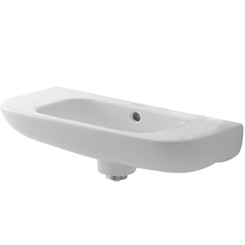 Duravit D-Code Раковина для рук с перел., без отв. под смес., 500x220мм, Цвет: Белый 7065000002