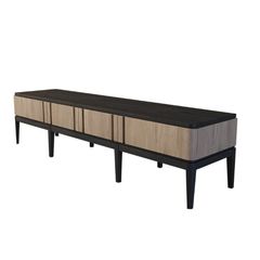 Тумба ТВ Иконс (беленый дуб/черный), 192,7x45,5x45 см