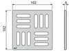 Накладная панель для трапа 10,2x10,2 см Alcaplast MPV001