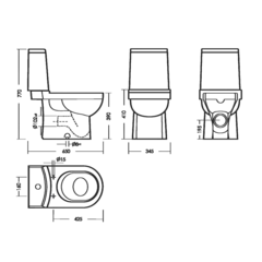 Унитаз-компакт Next Comfort Белый S1