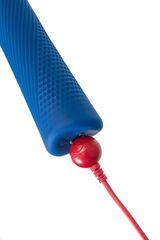 Синий вибромассажер Vim Vibrating Wand - 31,3 см. - 