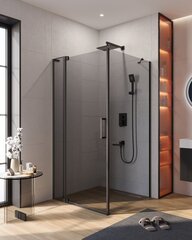 Cezares SLIDER-AH-1-100-100/110-GRIGIO-NERO Душевой уголок фото