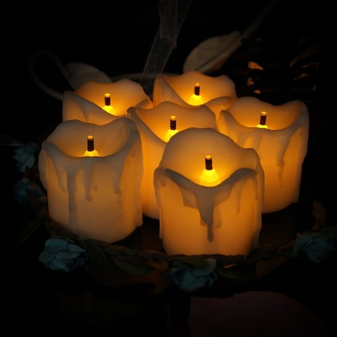 Декорация набор Свечи светодиодные