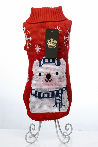 Royal Dog свитер Мишка красный S
