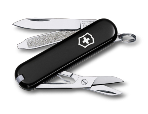 Нож-брелок Victorinox Classic, 58 мм, 7 функций, черный123