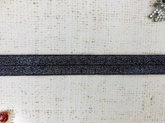 Резинка бельевая (окантовочная) люрекс, ш. 2 см, чёрный