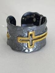 Крест Ч (кольцо из серебра)