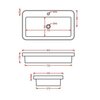 ArtCeram Fuori scala TFL035 36 00 Раковина, Artceram, Fuori scala, ширина, мм-805, глубина, мм-455, высота, мм-155, тип установки-встраиваемый/накладной/с консолью, отверстия для смесителя-1, без перелива, материал-керамика, цвет-Blue notte