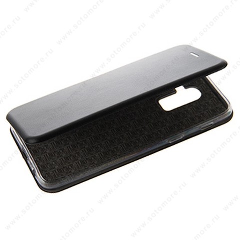 Чехол-книжка для Samsung Galaxy J8 J800 2018 - book case книжка черный