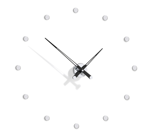 Часы Nomon Rodon 12 i BLACK, (основа - хромированная сталь/стрелки - черный лак) D=70см