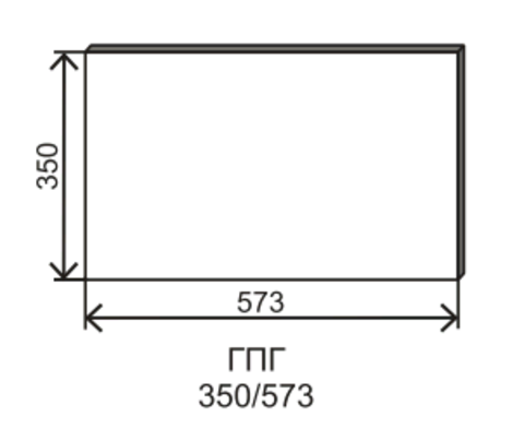 Кухня Капля фасад торцевой ГПГ
