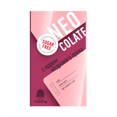 Шоколад без сахара с ядром кедрового ореха / 30 г / Сибирский кедр