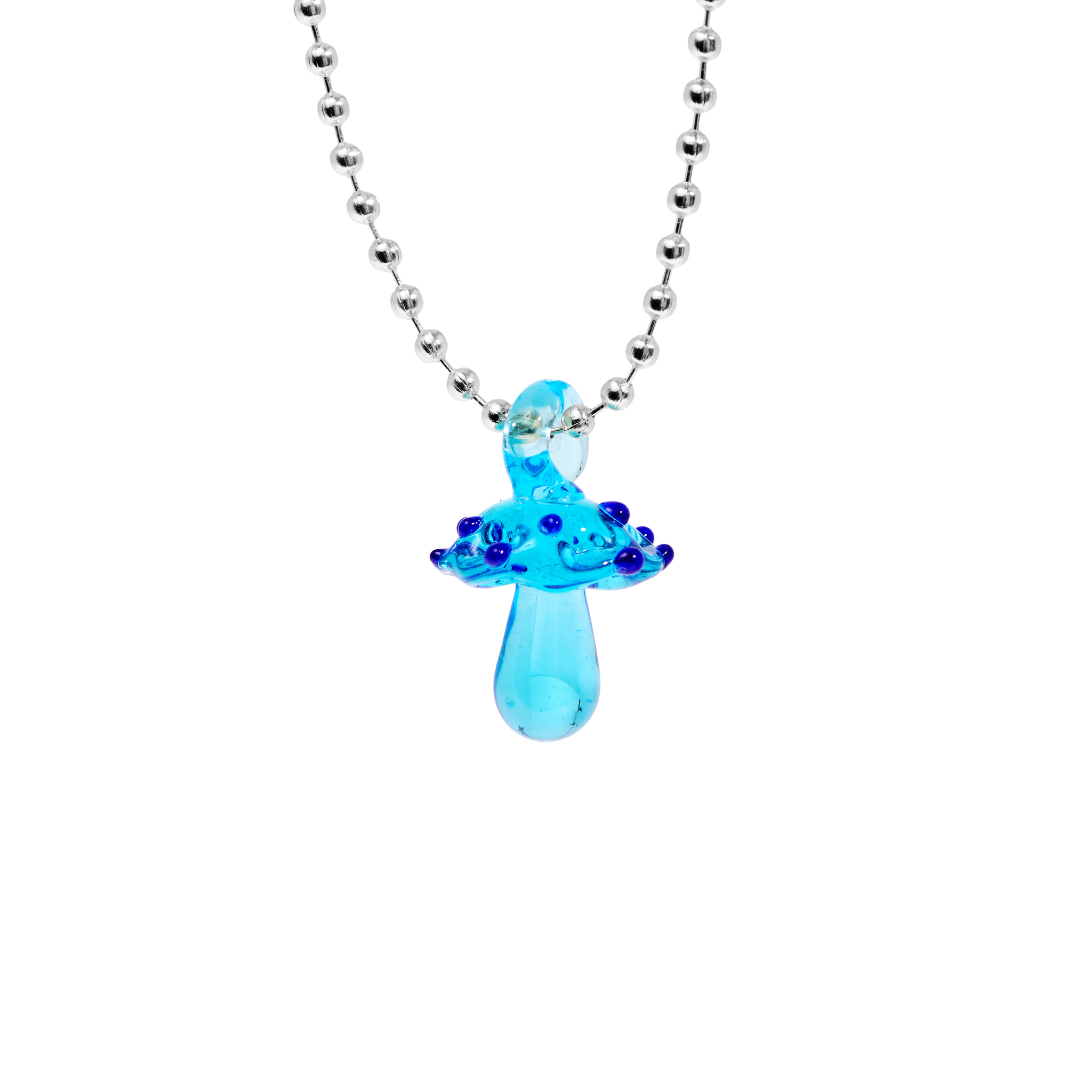 

Колье Silver Mushroom Glade Necklace - Aqua Blue