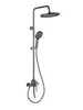 Aquatek AQ2740BGM AQ2740BGM ЛУГАНО душевая система (смеситель для ванны) 255 мм, оружейная сталь (шлиф. черный хром)