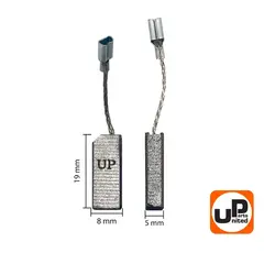 Щетка графитовая UNITED PARTS 5х8х19мм для BOSCH GBH2-24DSR,GBH2-24DFR (аналог 1617014134) (10шт) 90-0240
