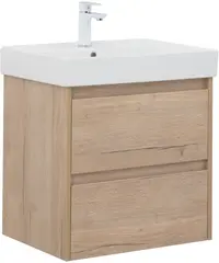 Aquanet 287901 Компл.2 - Тумба Nova Lite 60 2 ящ. цв. дуб крафт (287901) фото