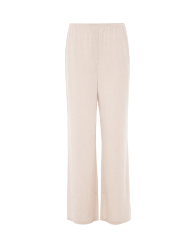 Брюки из льняного трикотажа