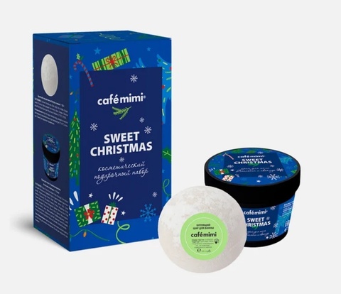 CAFE MIMI  Подарочный набор SWEET CHRISTMAS Сладкое рождество (шар + крем д/тела) 230г