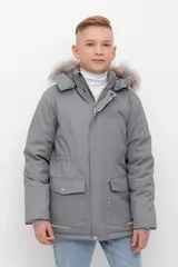 куртка  для мальчика  ВК 36103/3 ГР (122-158)