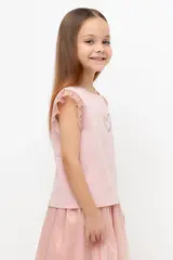 фуфайка  для девочки  К 302637/розовый жемчуг
