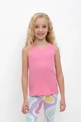 майка  для девочки  КР 301698/розовая орхидея к457