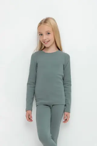 джемпер  для девочки  К 302154-1/полынь