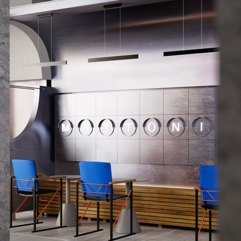 Подвесной светодиодный светильник Maytoni Step P010PL-L30B4K черный