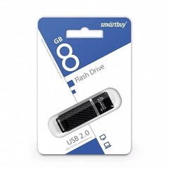 Флешка Smart Buy USB 8GB Quartz series Black
