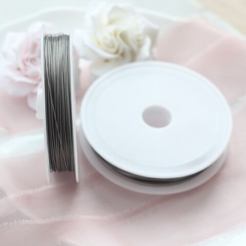 Ювелирный тросик 0.38 мм СЕРЕБРО, 22 м, Китай, ТР027